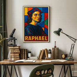 Raphael Mosaic Portrait Poster