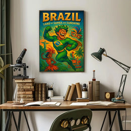 Brazil Land Of Samba And Sunshine Poster