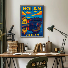 Hoi An Vietnam Travel Poster