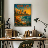 Endless Summer California Travel Adventure Travel Poster
