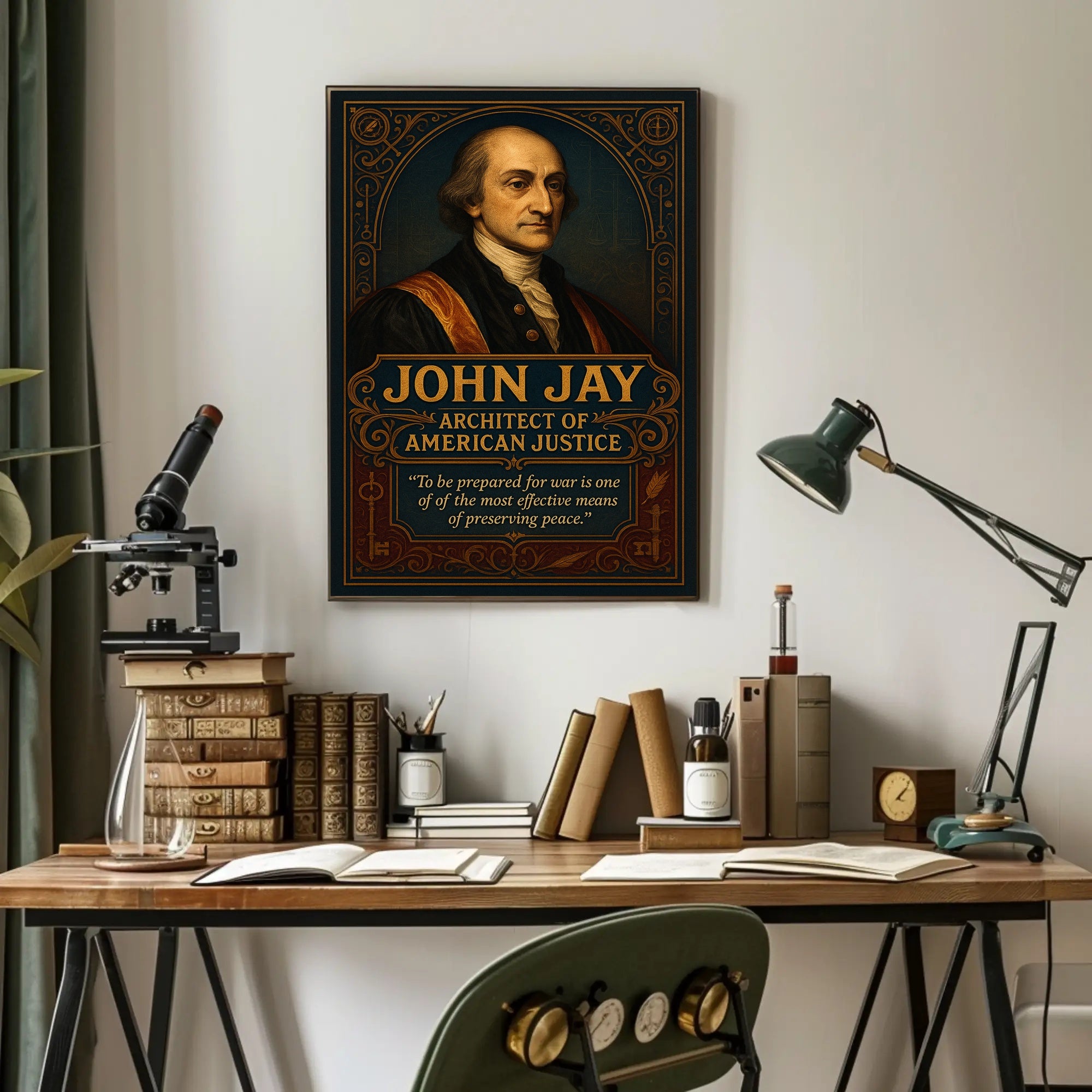 John Jay Architect Of American Justice Poster