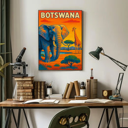 Botswana Wildlife Adventure Poster