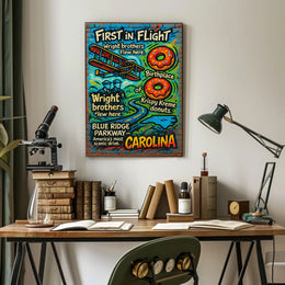 First in Flight Celebrating Carolina Poster