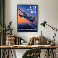 Lockheed T-33 Shooting Star Poster PosterGoat