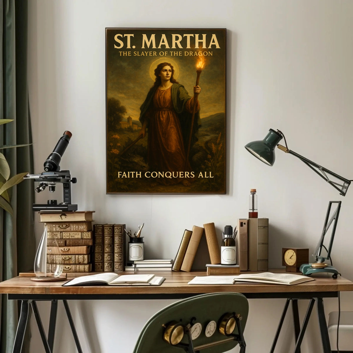 St. Martha The Slayer of the Dragon Poster