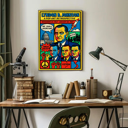 Lyndon B. Johnson A Pop Art Retrospective Poster PosterGoat