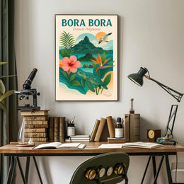 Bora Bora Idyllic Escape Travel Poster PosterGoat