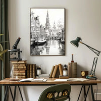 Amsterdam Scenic Canal Travel Poster