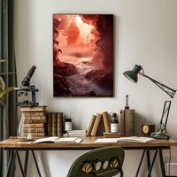 Mystical Cavern Landscape Poster
