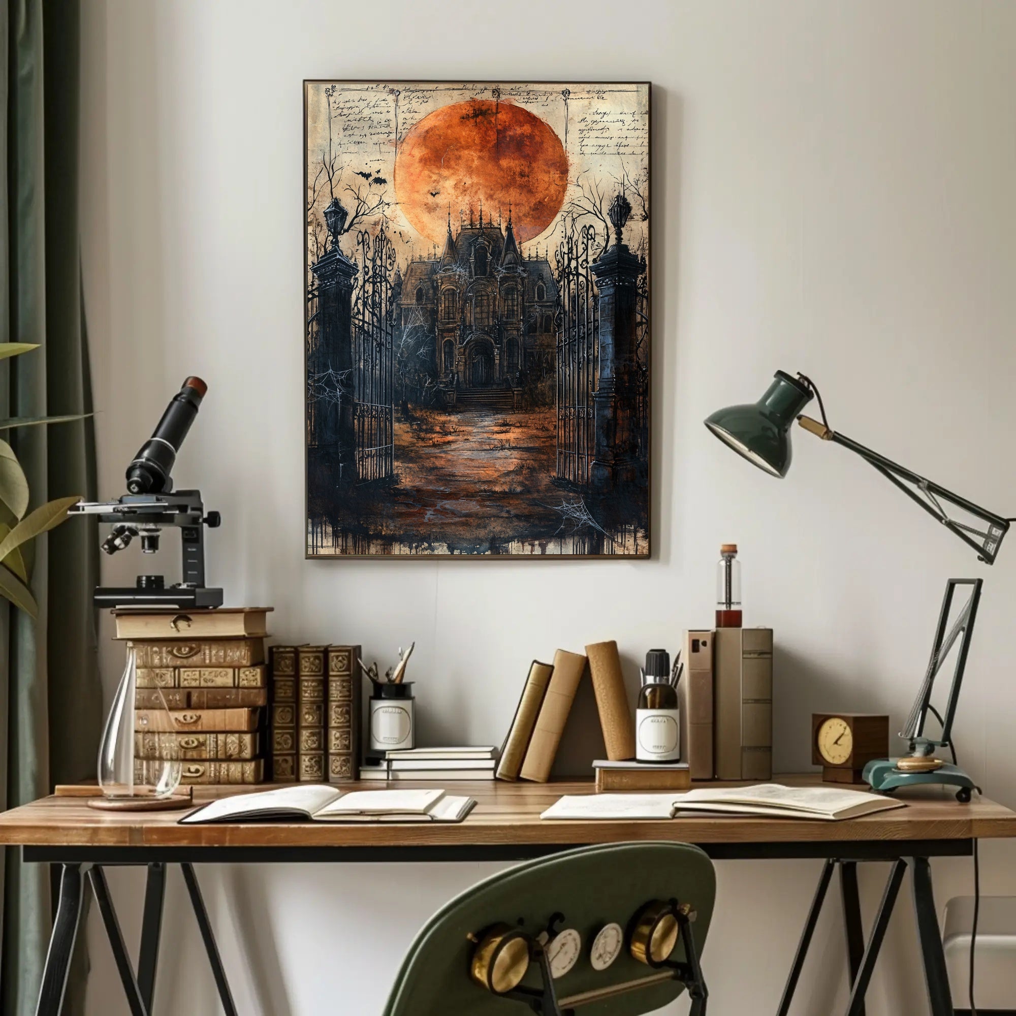Haunted Mansion Under Blood Moon Poster