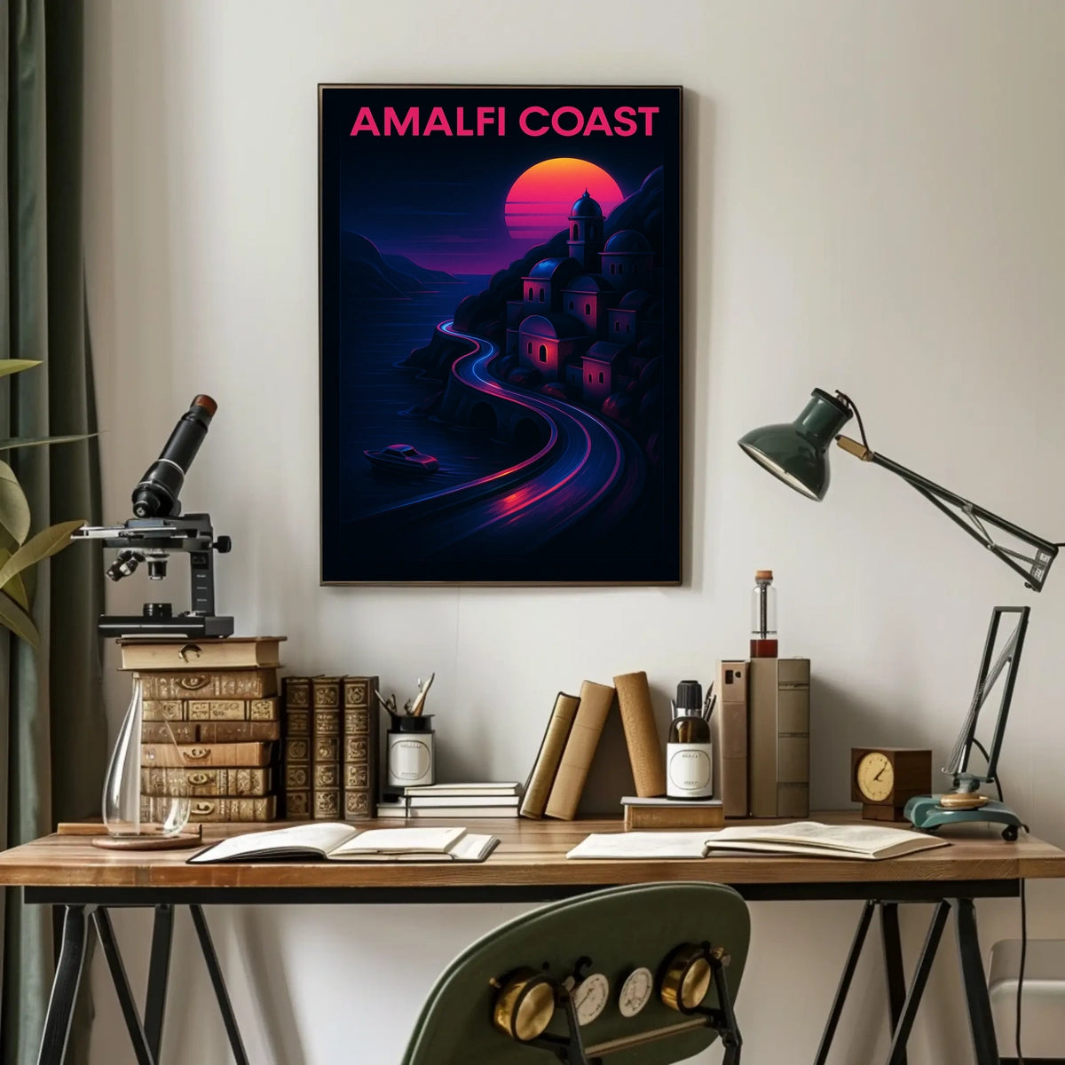 Amalfi Coast Sunset Poster