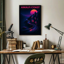 Amalfi Coast Sunset Poster