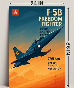 F-5B Freedom Fighter Poster PosterGoat