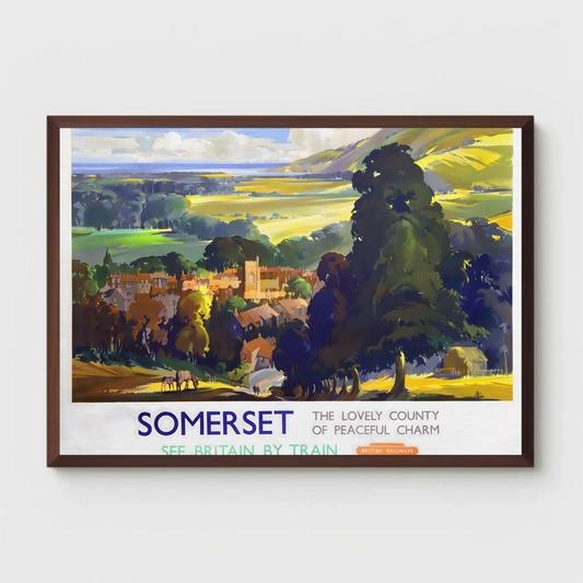 Somerset - The Lovely County of Peaceful Charm Poster