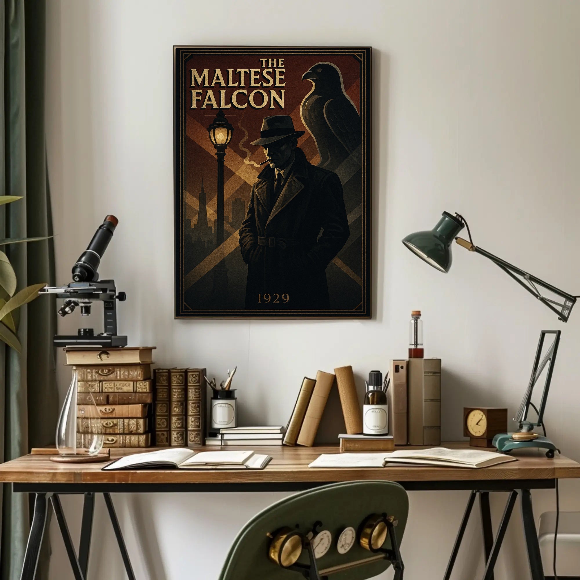 The Maltese Falcon Noir Film Poster Pop Culture Poster