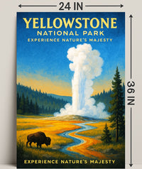 Yellowstone National Park Experience Nature’s Majesty Poster PosterGoat