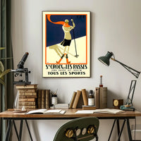 Winter Sports In Sainte-Croix Poster