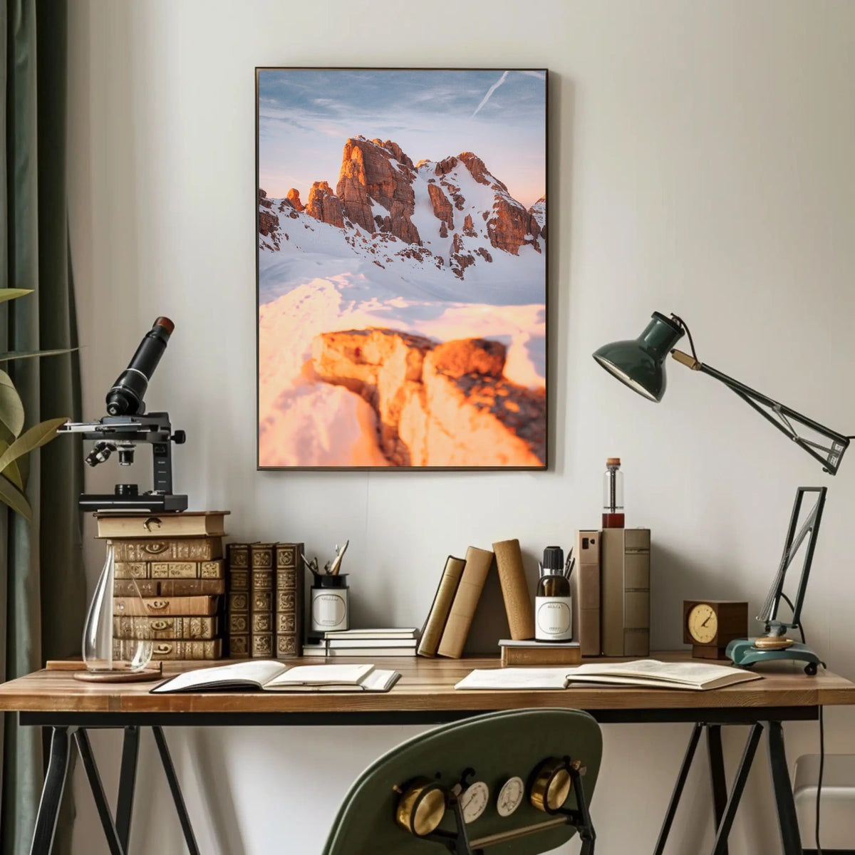 Majestic Alpine Sunrise Landscape National Park Poster