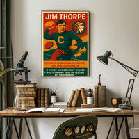 Jim Thorpe Legendary Athlete Poster