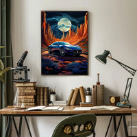 Desert Moon Drive Poster PosterGoat