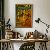 Jim Thorpe A Legend Across Fields Poster PosterGoat