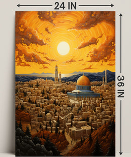 Radiant Cityscape Poster