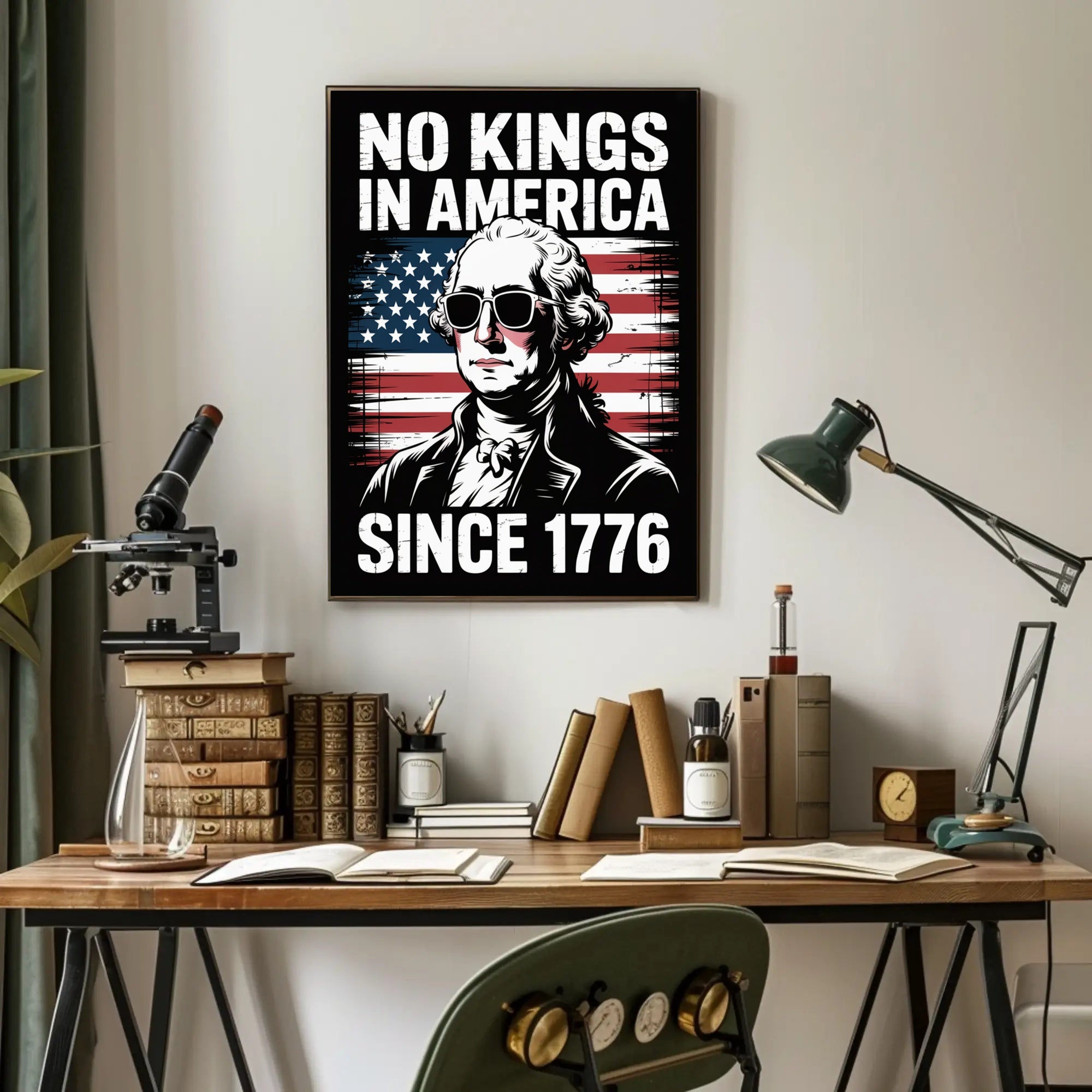 American Independence Founding Father Vintage Historical or Presidential Poster