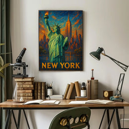 New York Cityscape Poster