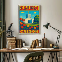 Salem, Oregon A Scenic View Poster