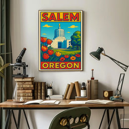 Salem, Oregon A Scenic View Poster