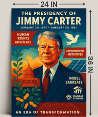 Jimmy Carter Era of Transformation Poster Wall Art PosterGoat