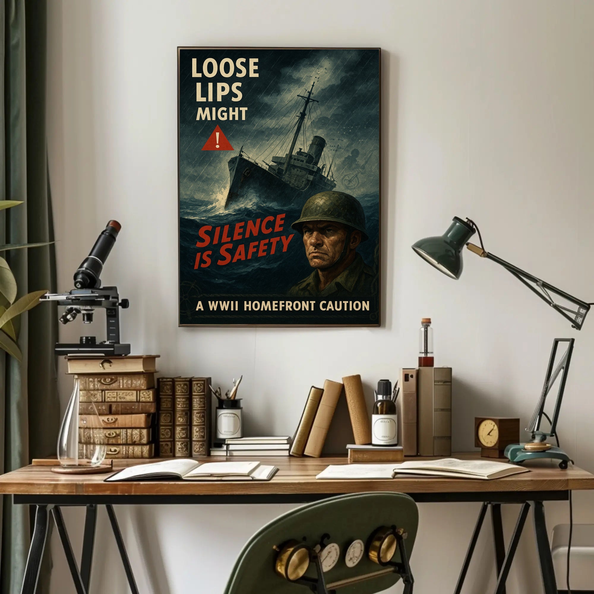 WWII Homefront Warning Poster