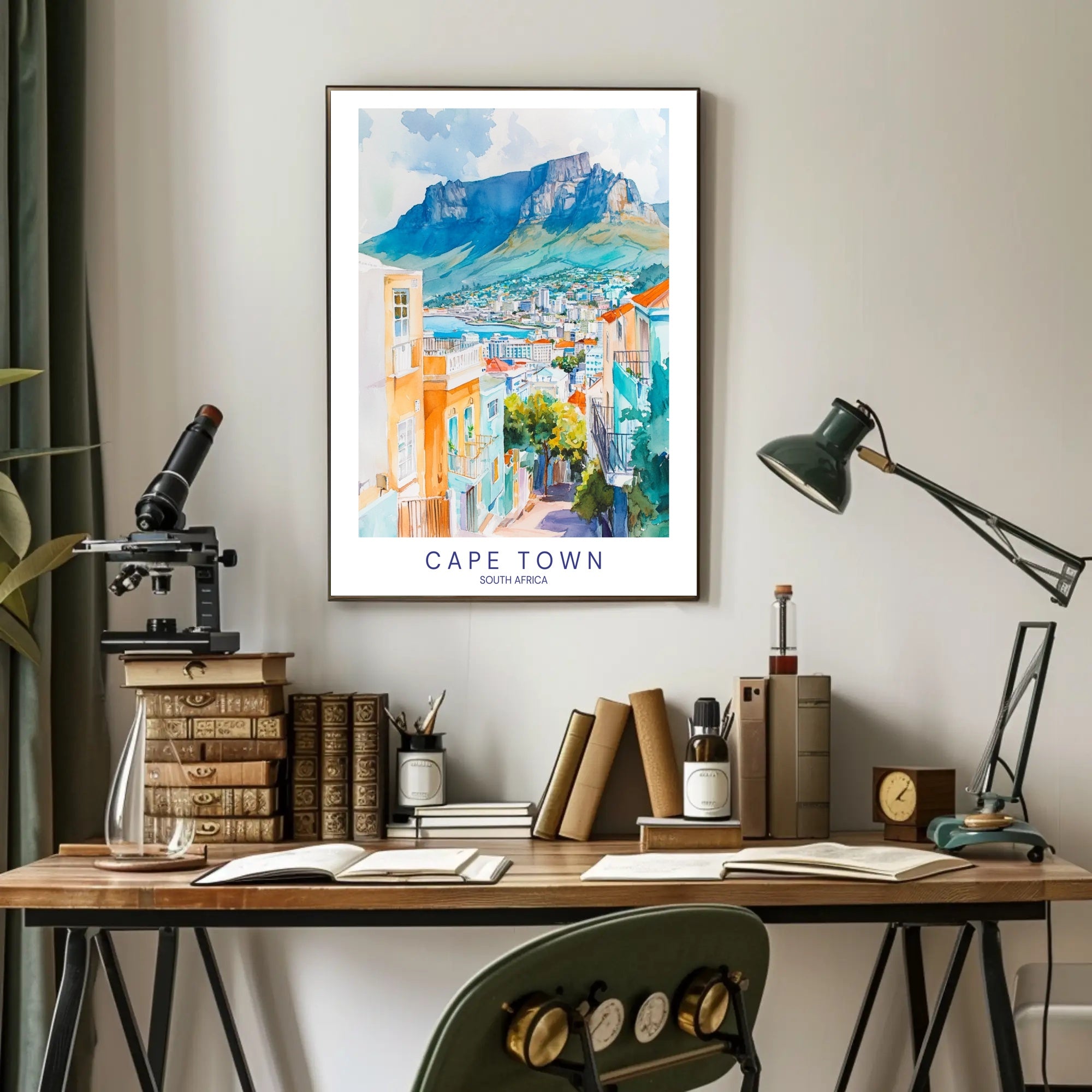 Scenic View of Cape Town Poster PosterGoat