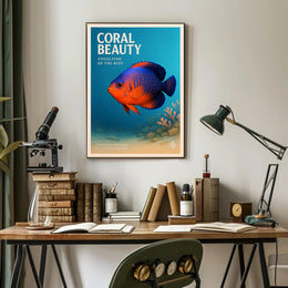 Coral Beauty Angelfish Poster PosterGoat