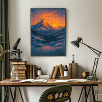 Majestic Mountain Sunrise Poster