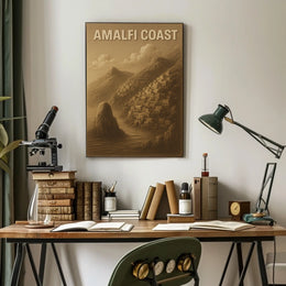 Amalfi Coast Poster Wall Art Travel Print 18x24 Edition
