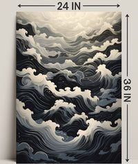 Ocean Waves A Serene Journey Poster PosterGoat