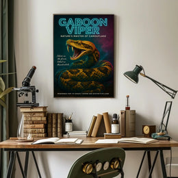 Gaboon Viper Natures Master of Camouflage Poster