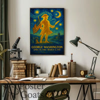 George Washington Starry Tribute Historical or Presidential Poster