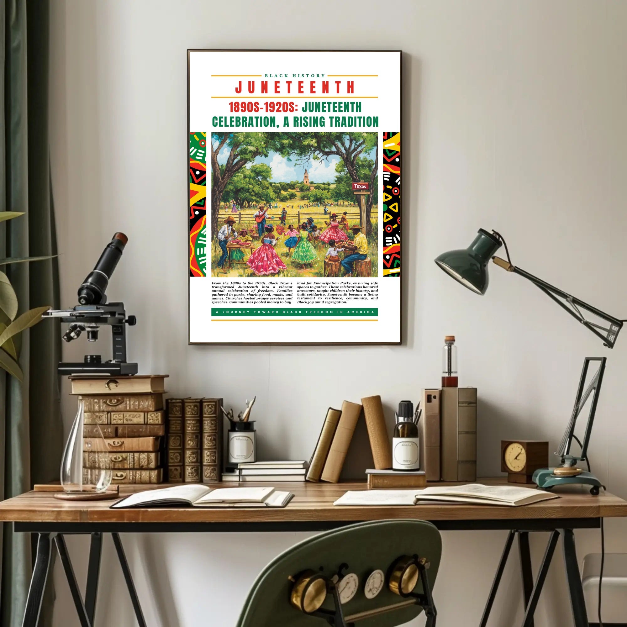 Juneteenth Celebration of Black History and Freedom Cultural or Heritage Poster