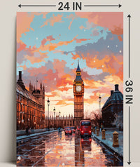 London At Dusk Poster PosterGoat