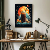 Cosmic Beverage Adventure Poster