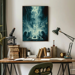 Mysterious Dining Scene: Historical or Presidential Poster PosterGoat