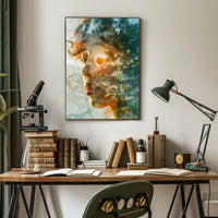 Dreamy Double Exposure Nature Harmony Poster PosterGoat