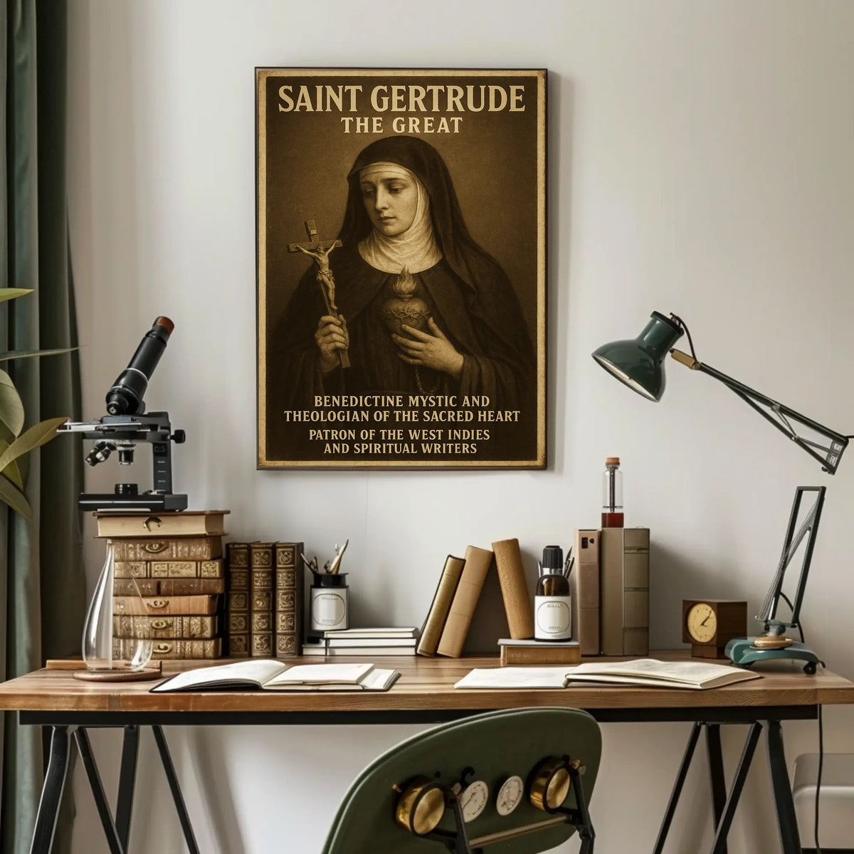Saint Gertrude The Great Poster