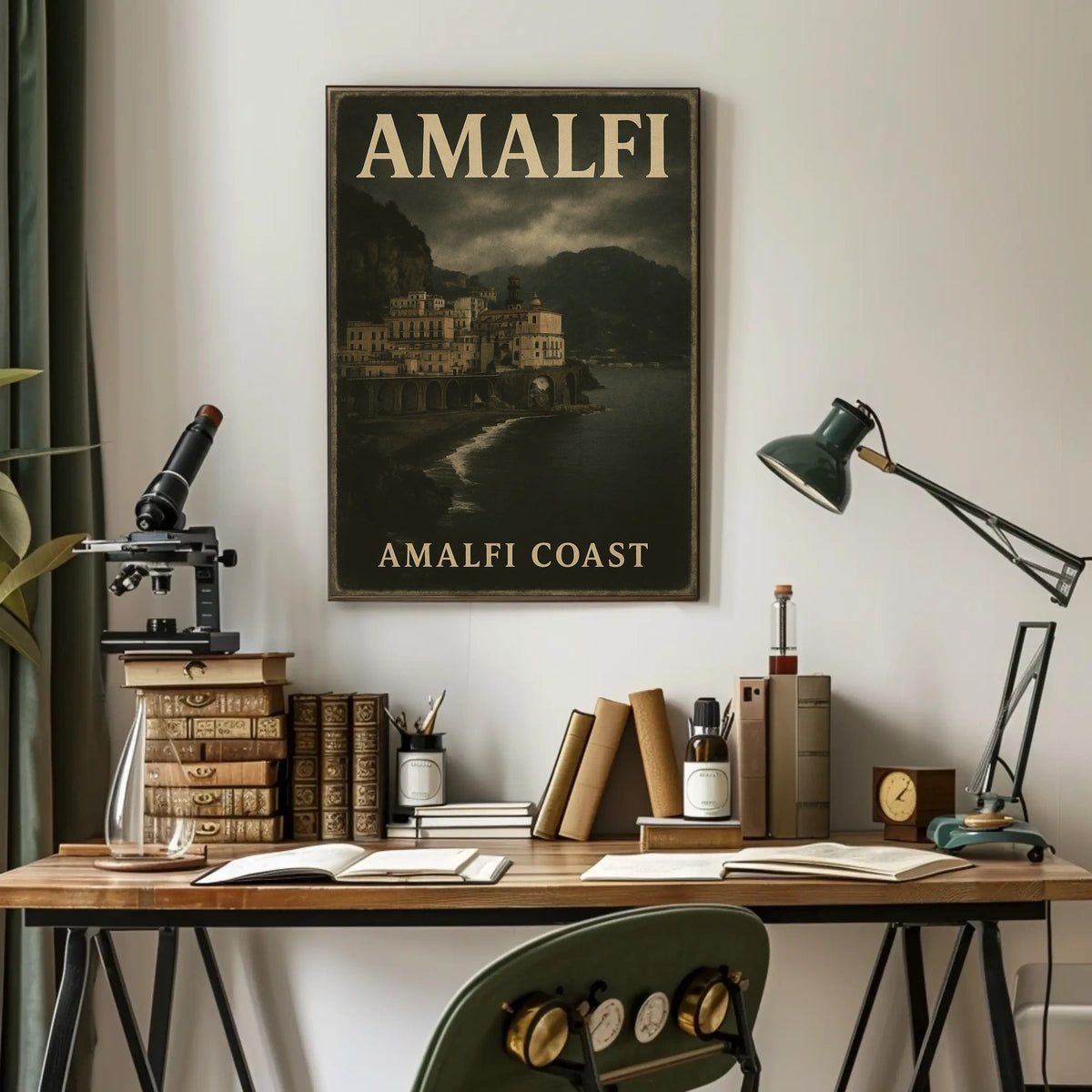 Amalfi Coast Poster Wall Art Coastal Decor Travel Gift