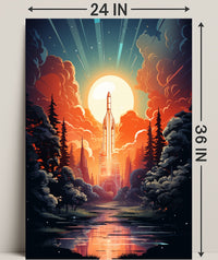 Celestial Launch Poster