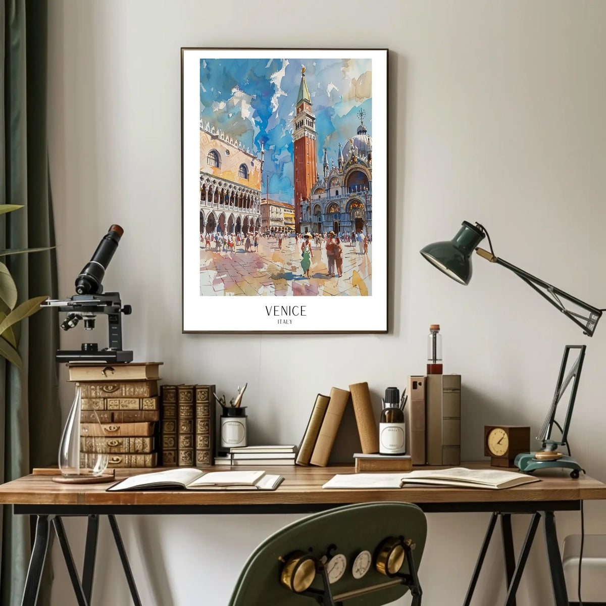 Venice A Vibrant Watercolor Poster