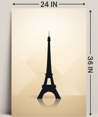 Eiffel Tower Silhouette Poster