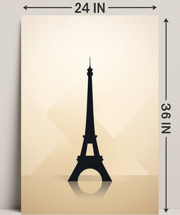 Eiffel Tower Silhouette Poster